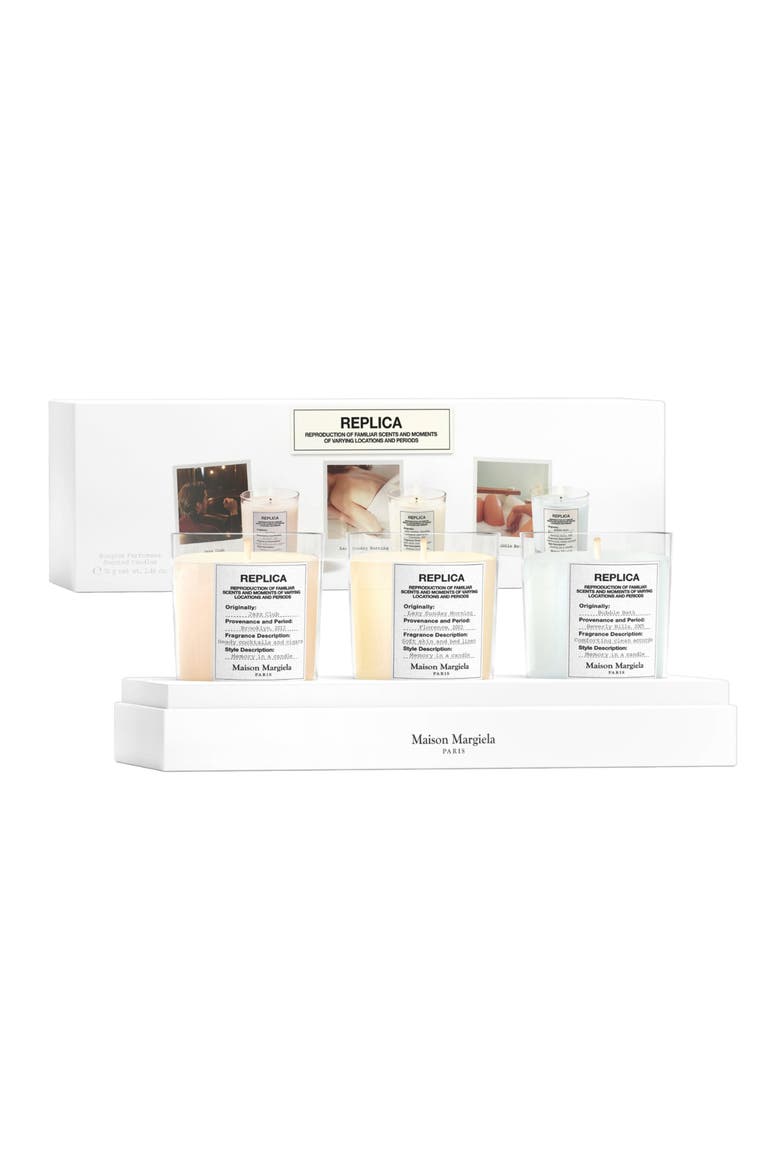 Replica 3-Piece Scented Candle Set (Limited Edition) $126 Value, Main, color, NO COLOR