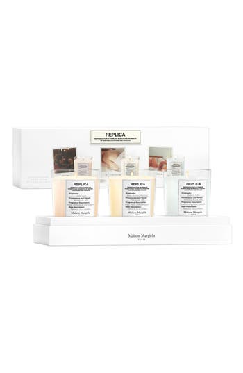Maison Margiela Replica 3-piece Scented Candle Set (limited Edition) $126 Value In Neutral