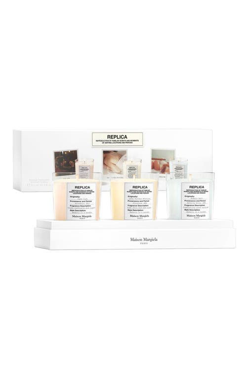 MAISON MARGIELA MAISON MARGIELA REPLICA 3-PIECE SCENTED CANDLE SET (LIMITED EDITION) $126 VALUE