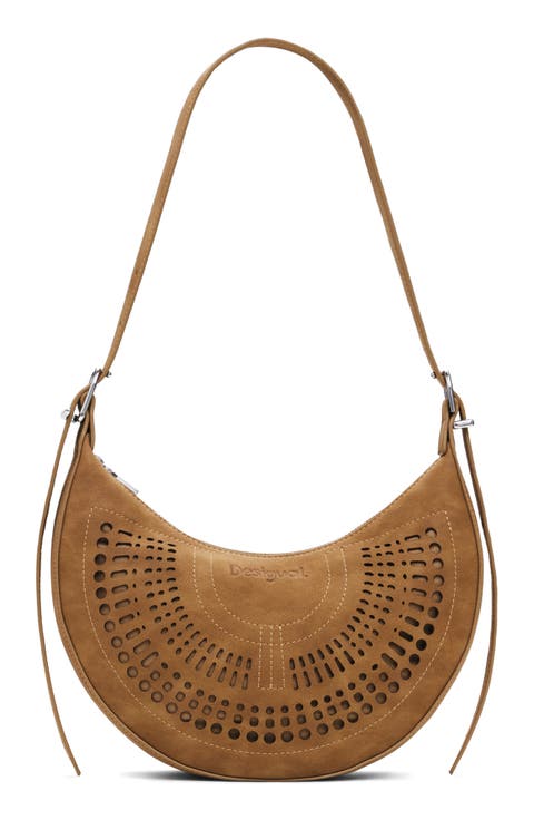 Faux Leather Shoulder Bag