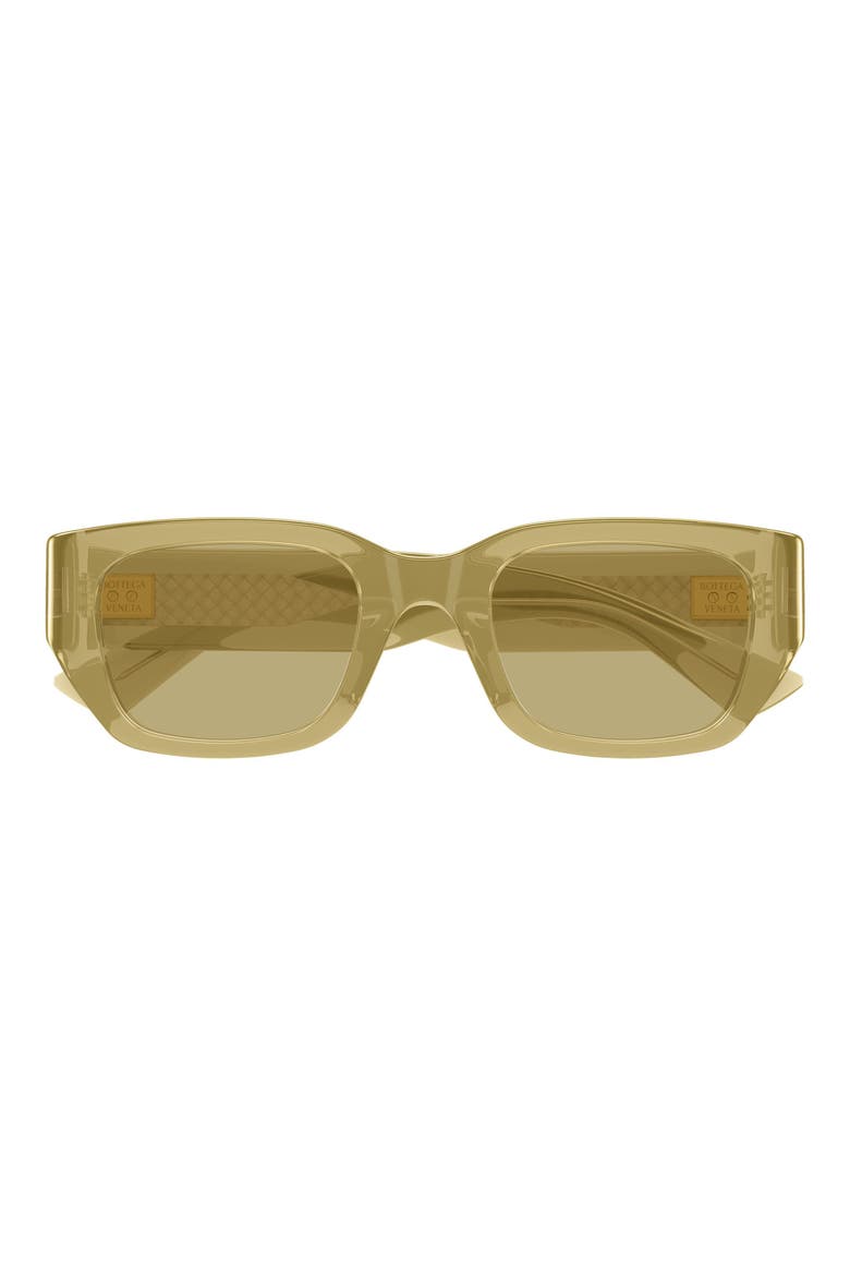 51mm Rectangular Sunglasses, Main, color, YELLOW