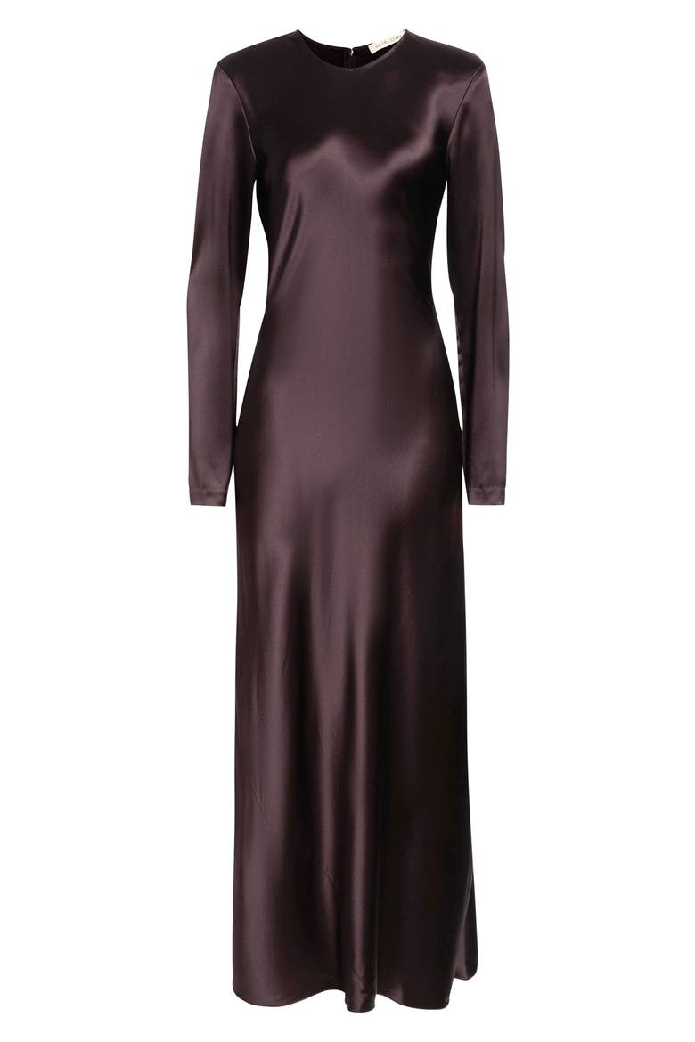 Mercedes Silk Maxi Dress, Alternate, color, GANACHE