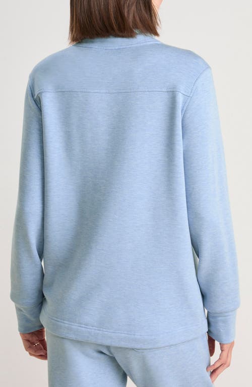 Vineyard Vines Shep Dreamcloth® Turtleneck Knit Shirt In Jake Blue Heather
