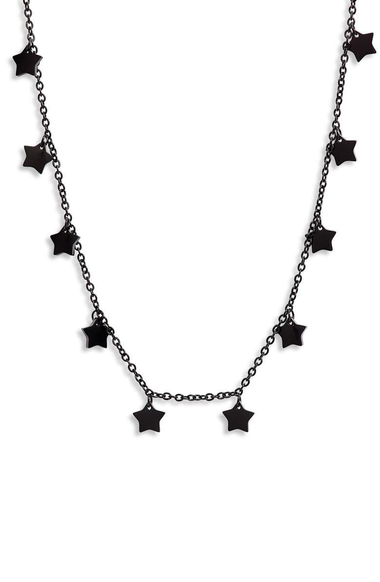 Knotty Stars Charm Necklace, Main, color,