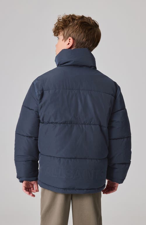 Smallsaints By Allsaints Kids' Novern Quilted Puffer Jacket In Navy
