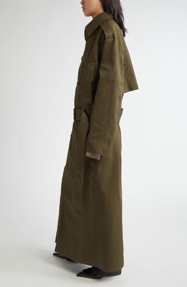 Commission Hunter Double Breasted Long Trench Coat, Alternate, color,