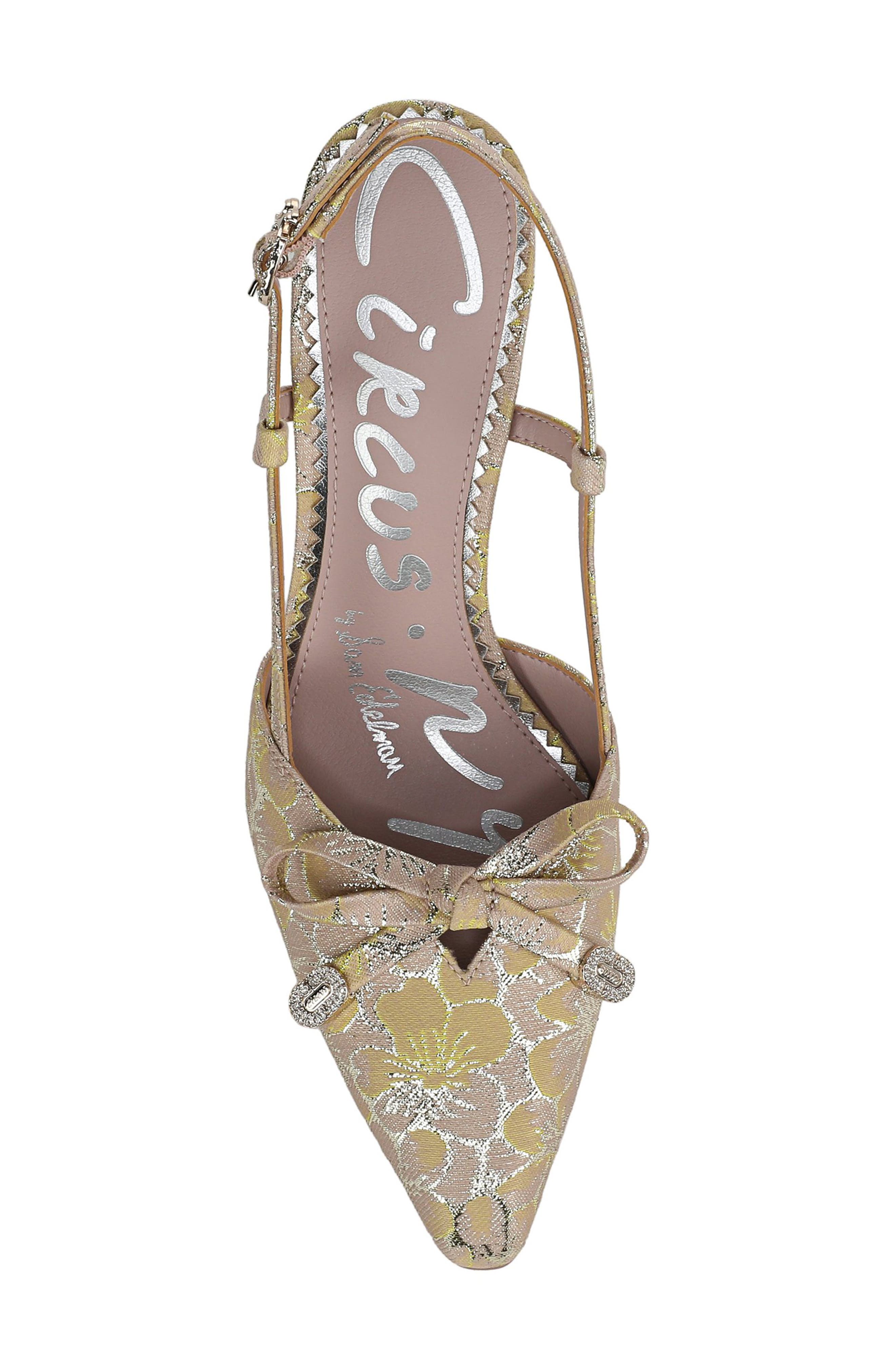 Monica Pointed Toe Slingback Pump, Alternate, color, BALLET BLUSH MULTI