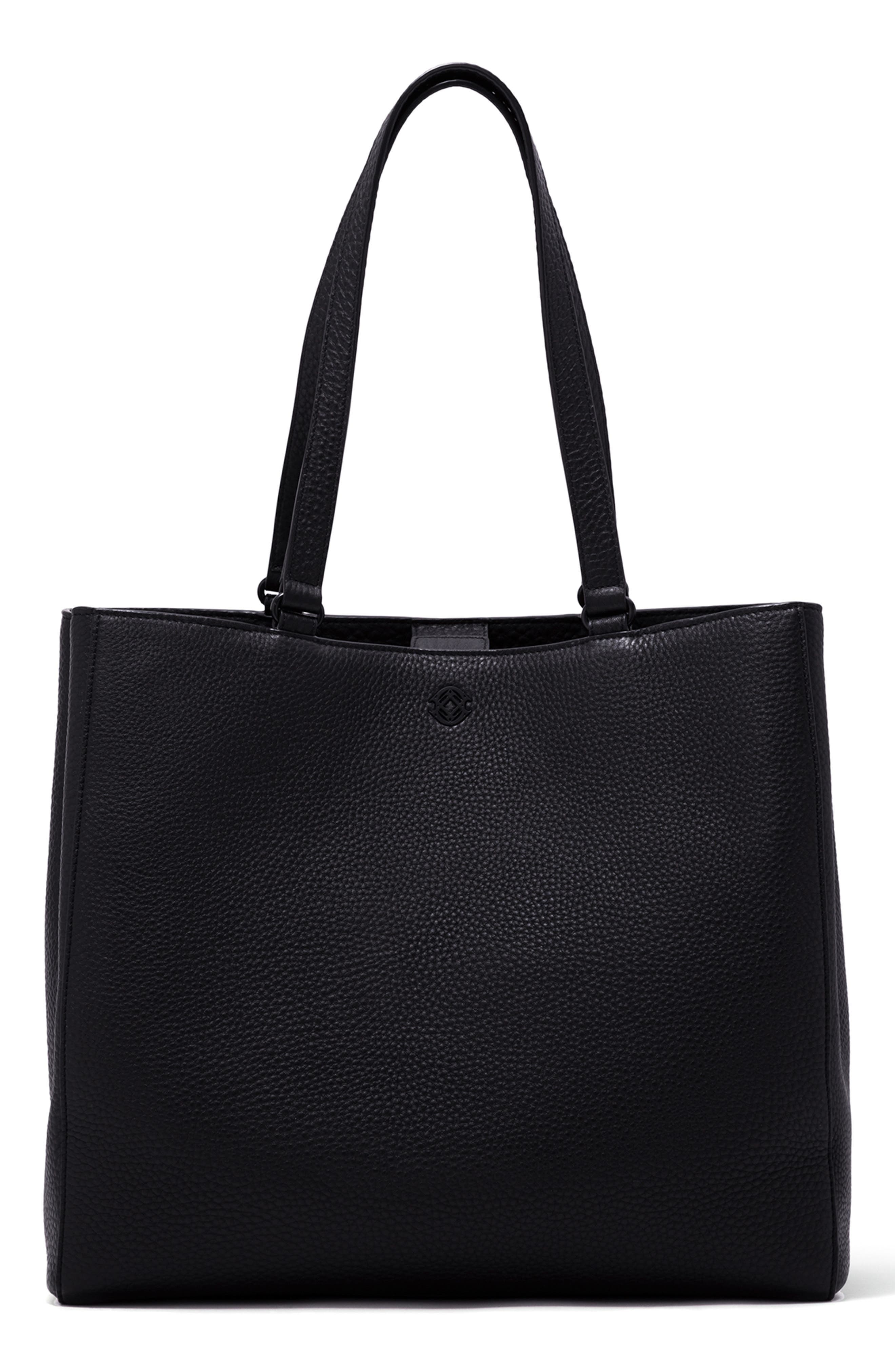 Dagne Dover Large Allyn Leather Tote, Main, color, 