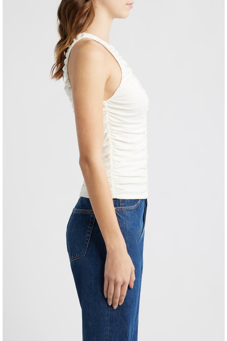 The Ruched Tank, Alternate, color, CREAM