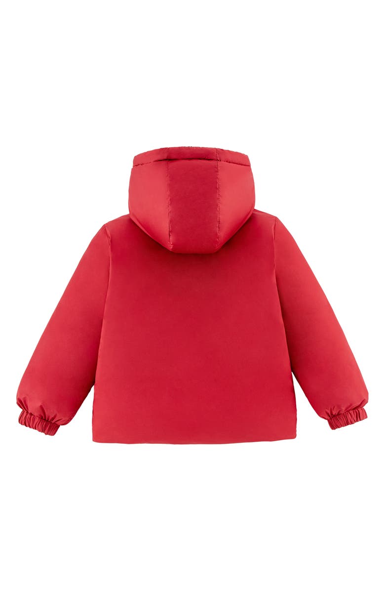 CALONIE Kids' Alex Reversible Down Hooded Puffer Jacket, Alternate, color, Red
