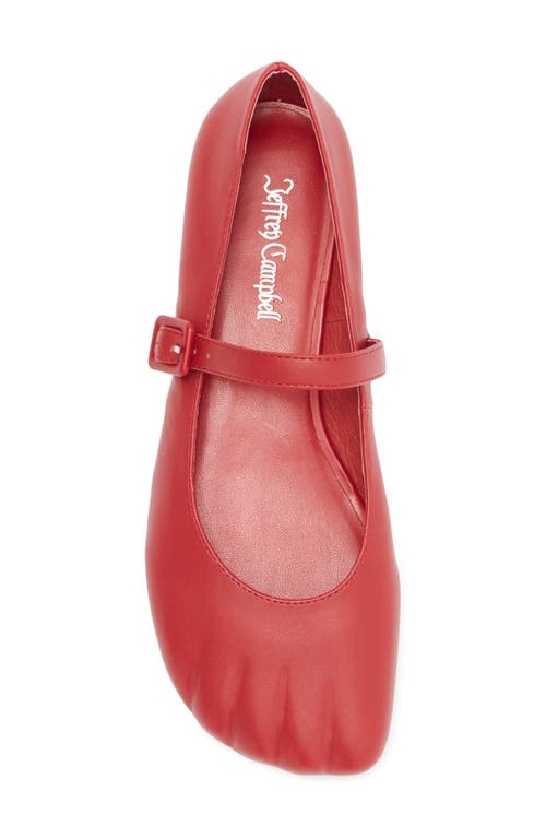 Jeffrey Campbell Step In Ballet Flat In Red