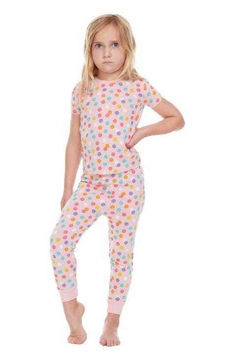 2 Pack Girls' Shortsleeve Pajamas