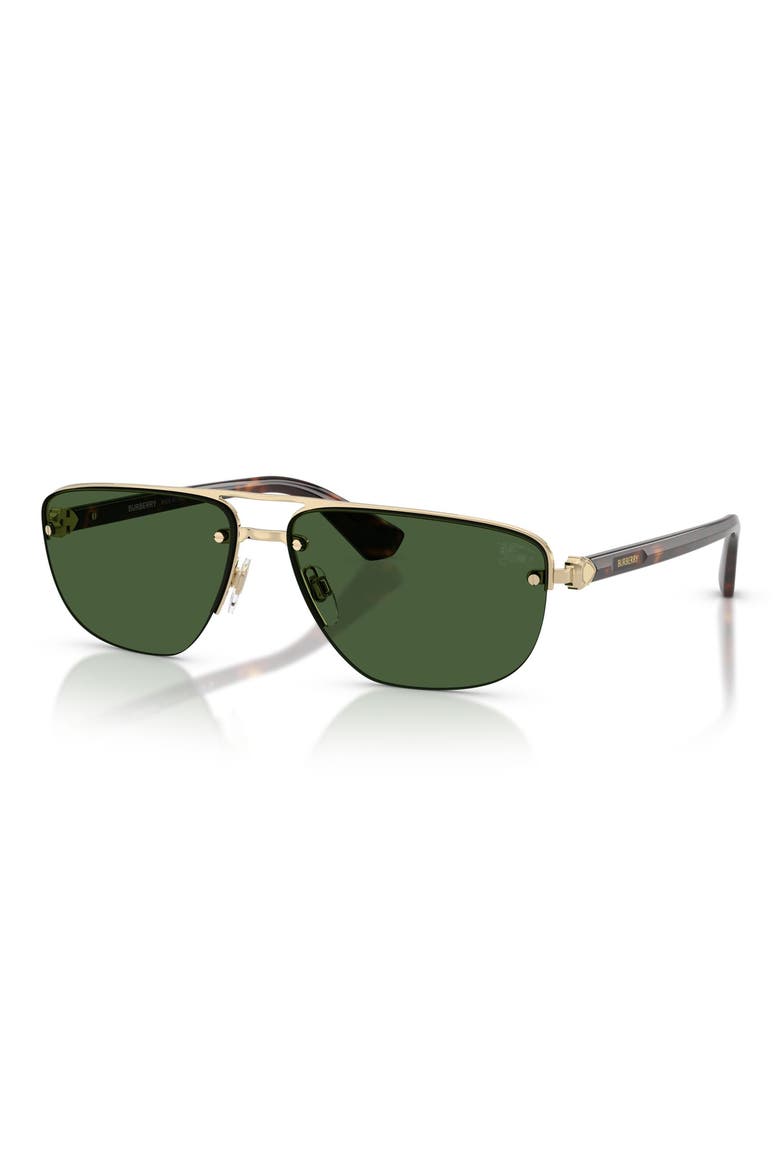 62mm Oversize Irregular Sunglasses, Alternate, color, LIGHT GOLD