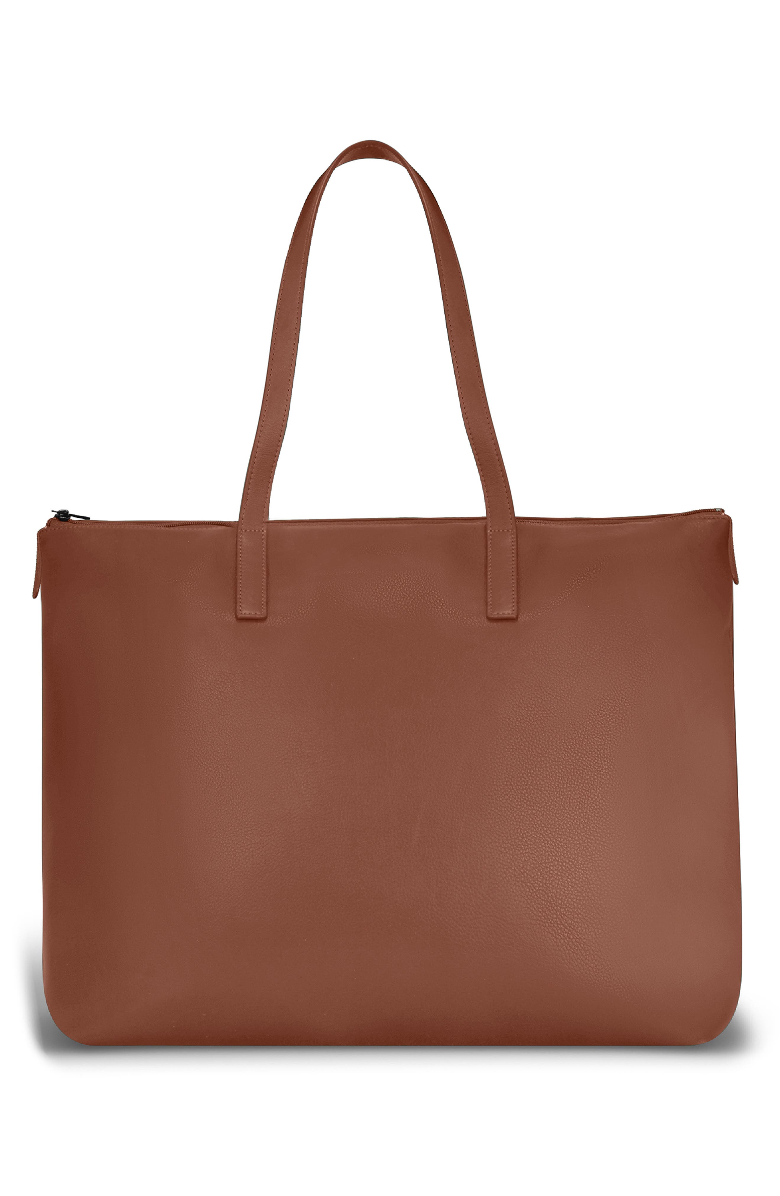 Onyx Leather Business Tote, Alternate, color, BROWN