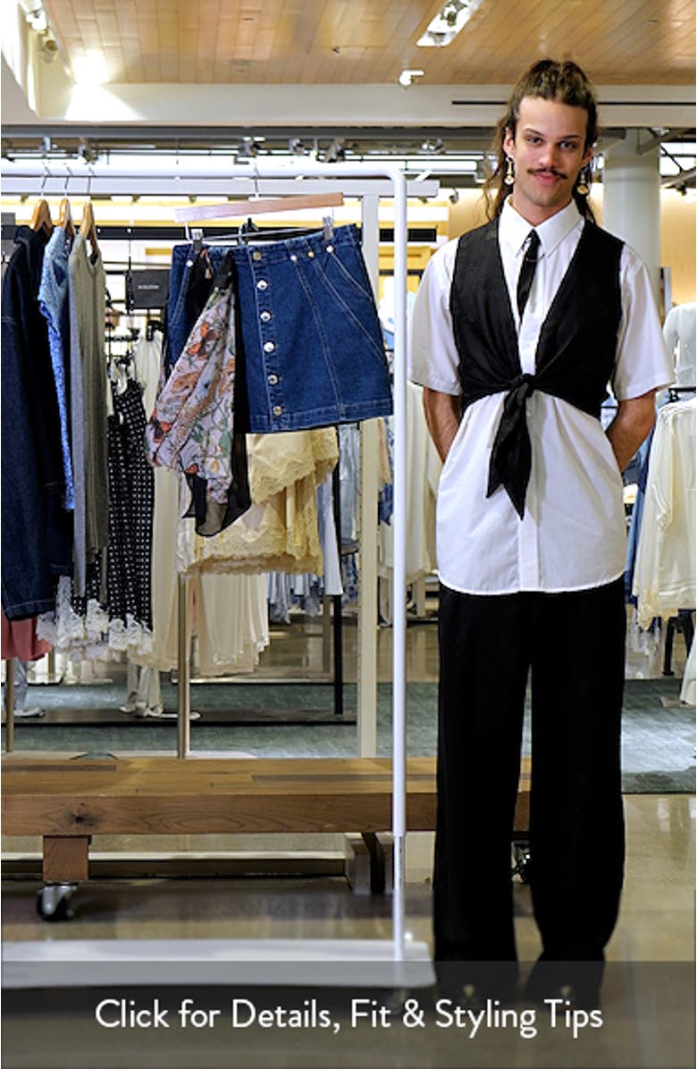 Side Panel Denim Skirt, sales video thumbnail