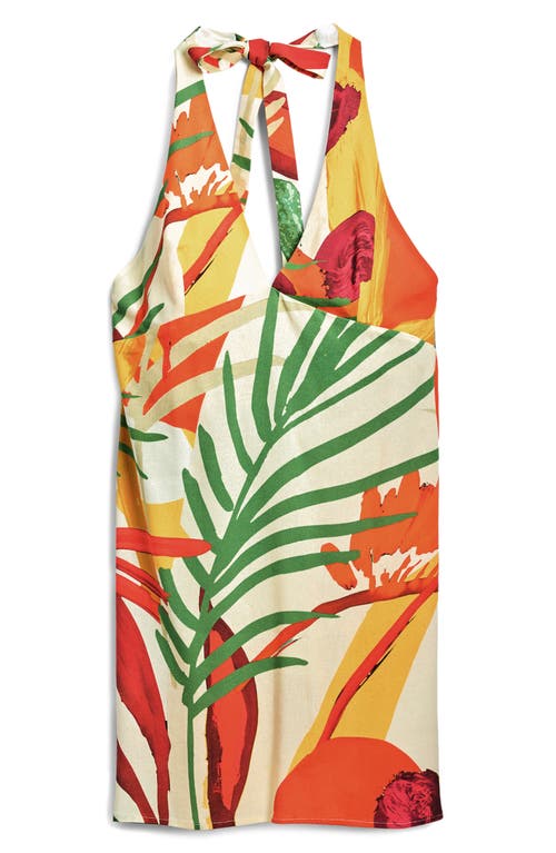 Desigual Fitted Cover-up Minidress In Light Beige