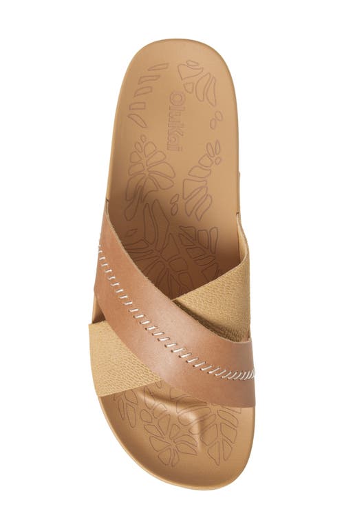 Olukai Kipea Olu Slide Sandal In Warm Sand/warm Sand