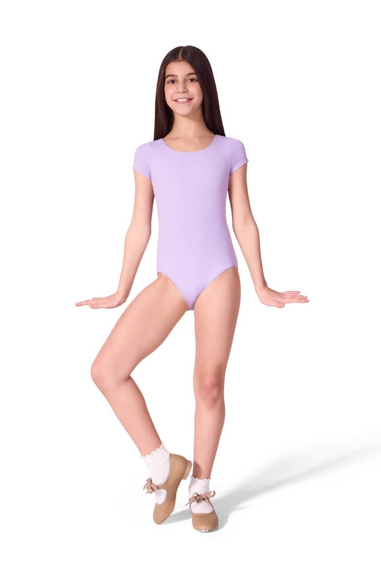 Future Star Short Sleeve Leotard, Alternate, color, Lavender
