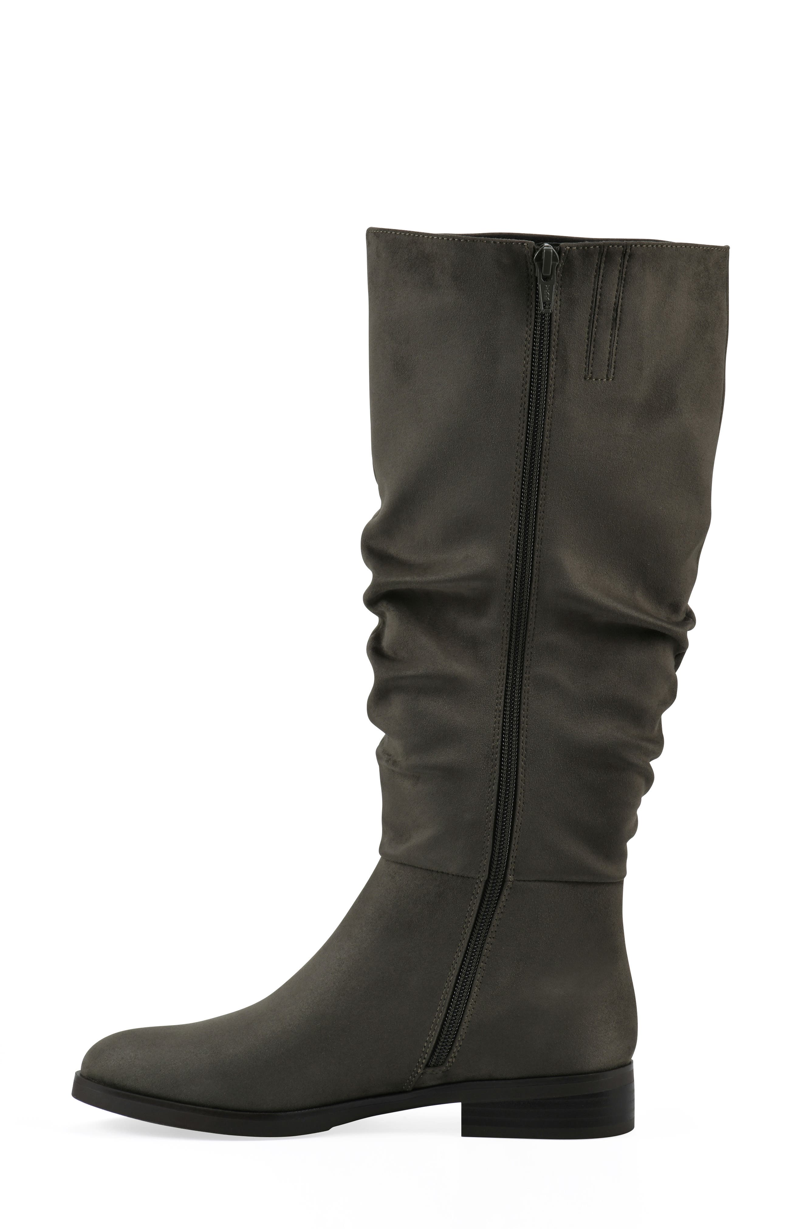 CLIFFS BY WHITE MOUNTAIN Barnes Tall Boot, Alternate, color, Olive/ Fabric