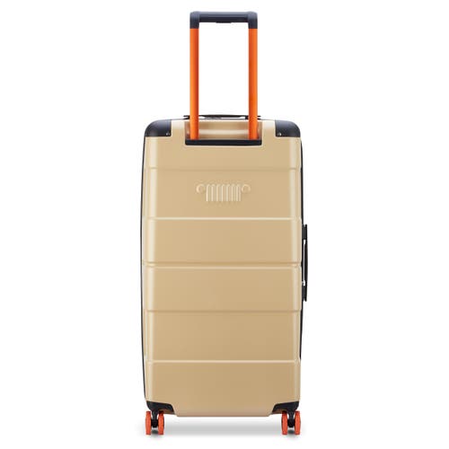 Jeep Jh002b Checked-large 29 Inch Hardside Expandable Luggage With Spinner Wheels In Sand