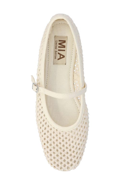Mia Kora Mary Jane Flat In Natural