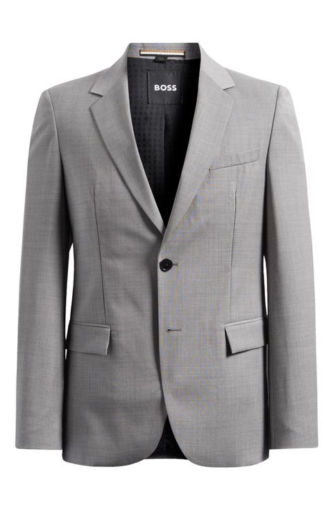 Men's Gray Blazer | メンズグレーブレザー Haggar H26 Men's Slim Fit Sport Blazer - Gray, Small