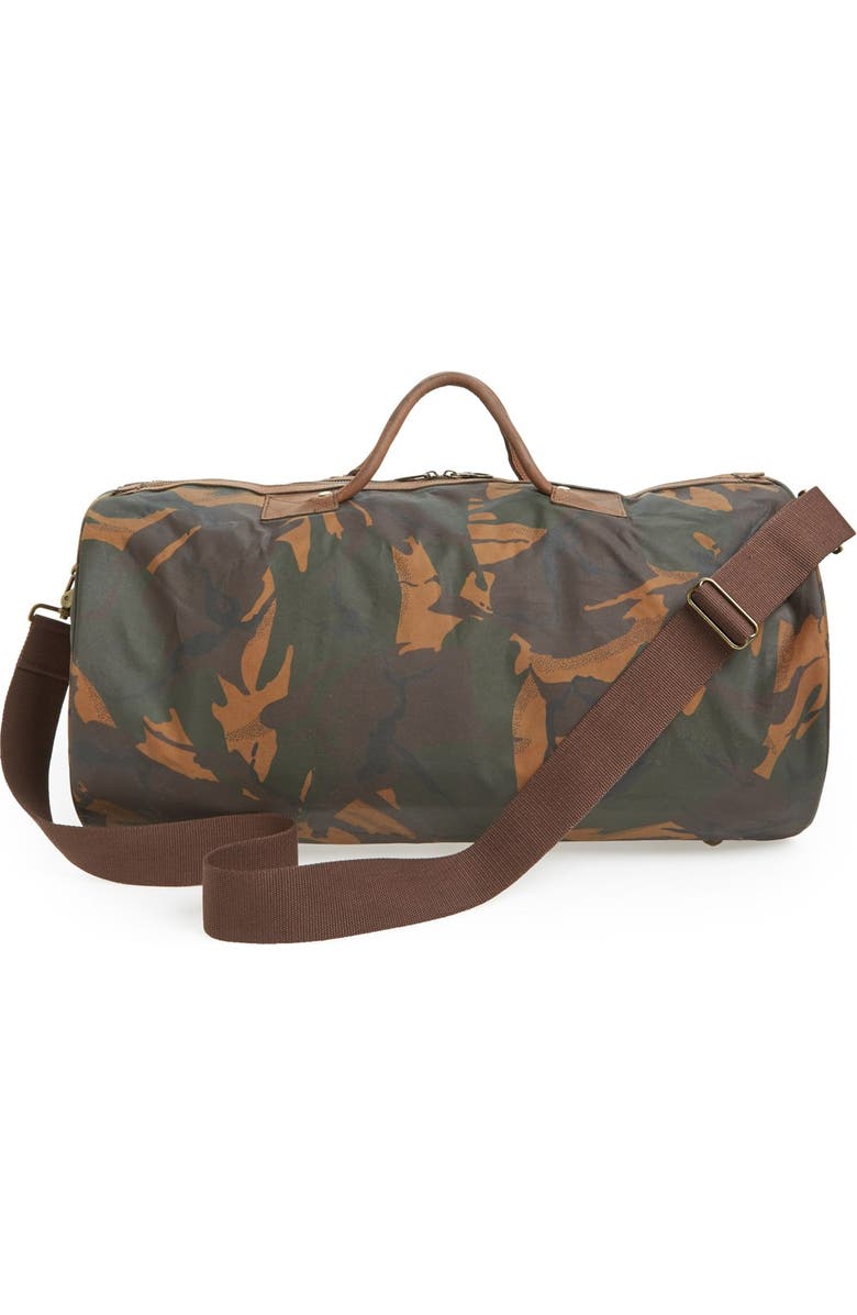 Barbour 'Glenn' Waxed Canvas Duffel Bag, Alternate, color,
