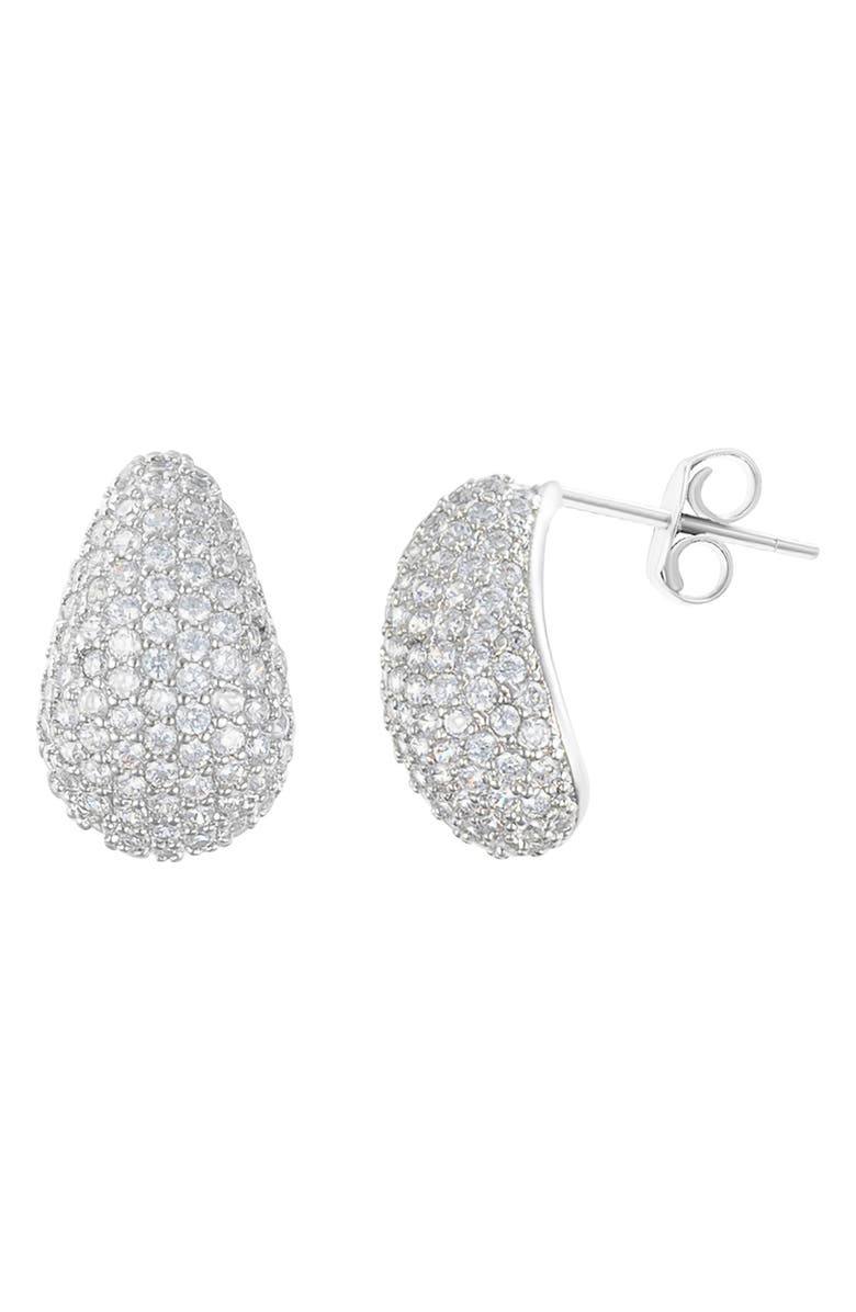 Adornia Pavé Teardrop Earrings, Main, color,