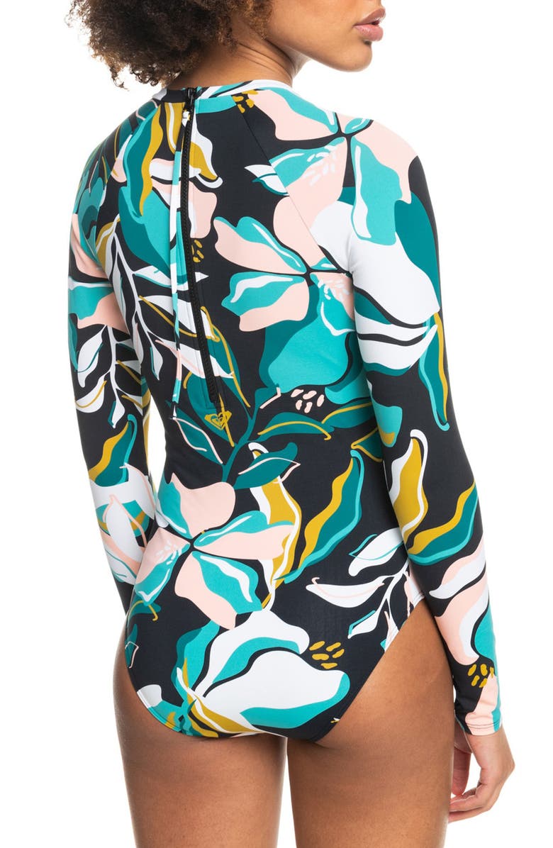 Roxy Beach Classic Rashguard One-Piece Swimsuit, Alternate, color,