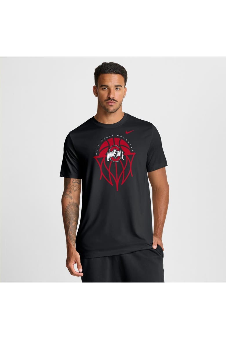 Men's Nike Black Ohio State Buckeyes Basketball Icon Legend Dri-FIT T-Shirt, Main, color, Black