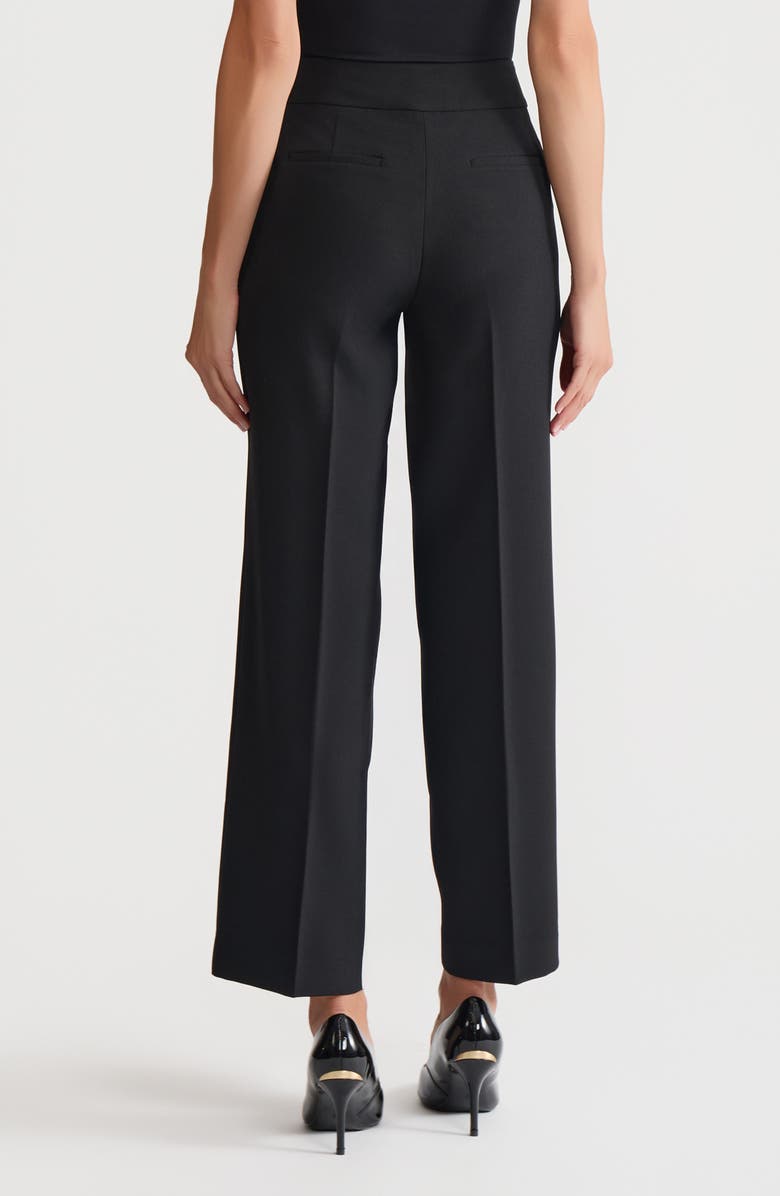 KASPER Extended Button Tab Pants, Alternate, color, Black