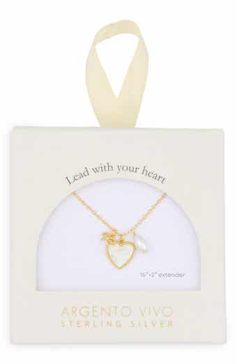 Argento Vivo Sterling Silver Sentimental Heart Pendant Necklace