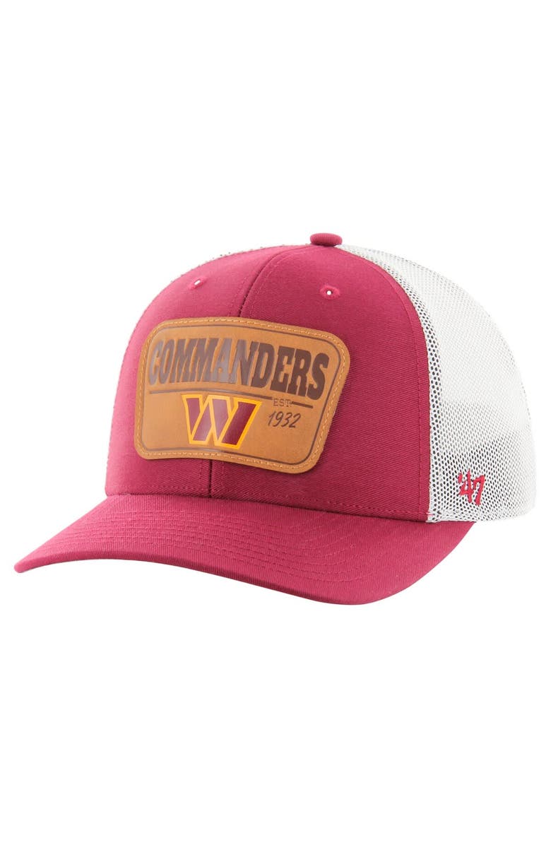 '47 Men's '47 Burgundy/White Washington Commanders Thrash Trophy Flex Hat, Alternate, color, Burgundy