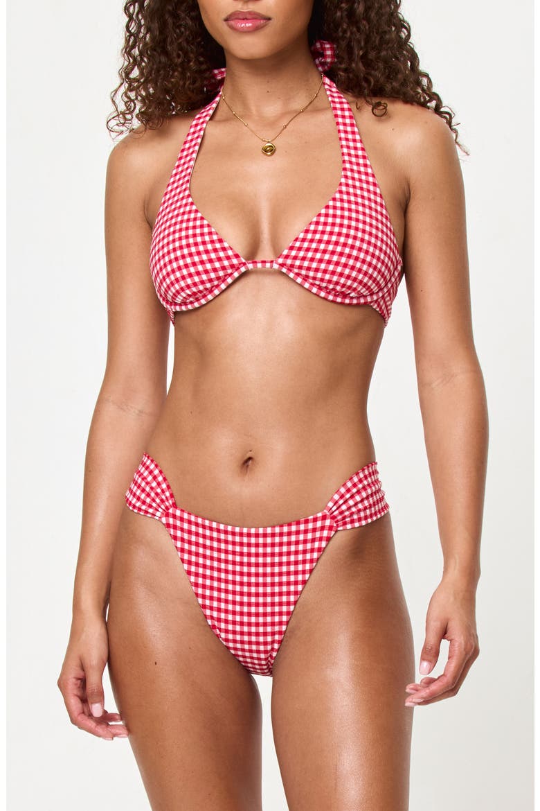 Isa Underwire Bikini Top, Alternate, color, LIPSTICK RED