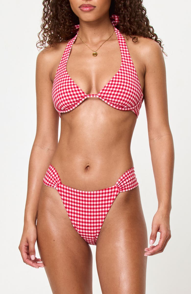 LSPACE Dolce Bitsy Bikini Bottoms, Alternate, color, Lipstick Red