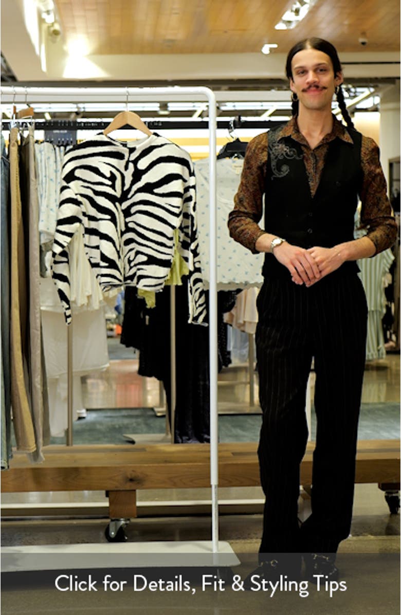 Zebra Print Sweater, sales video thumbnail