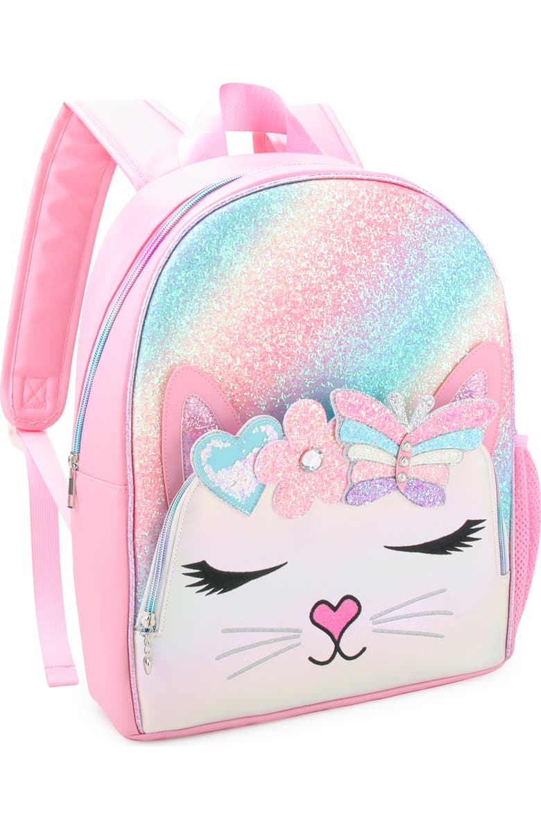 OMG Accessories Kids' Bella Butterfly Backpack, Alternate, color, Bubble Gum