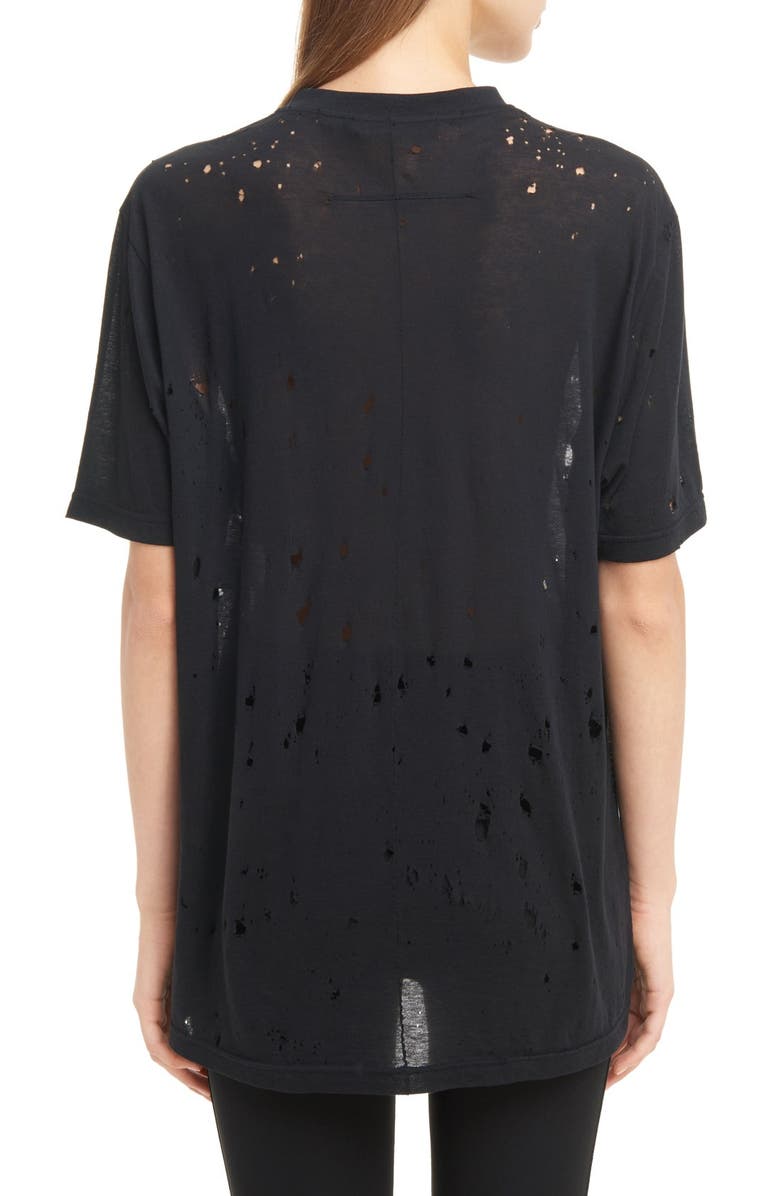 Givenchy Destroyed Logo Tee, Alternate, color,