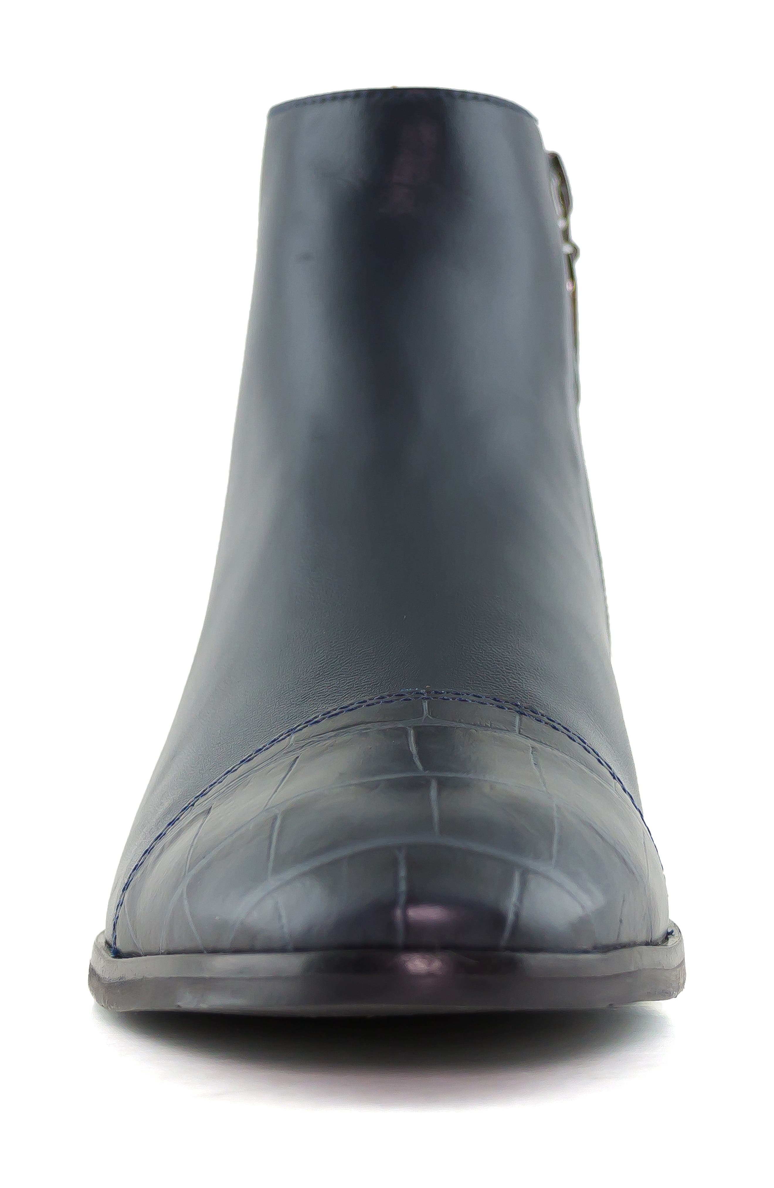 Herald Square Bootie, Alternate, color, NAVY NAPPA LEATHER
