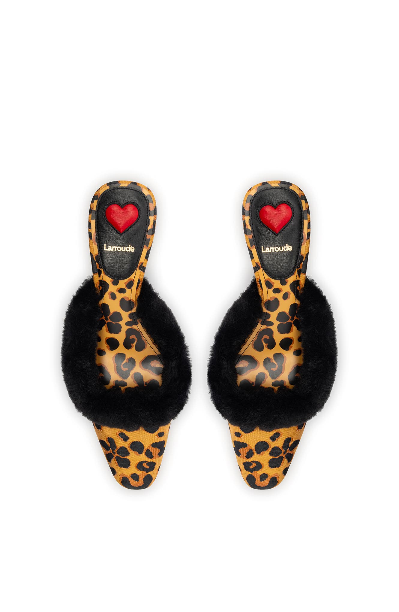 Larroudé Amal Faux Fur Mule, Alternate, color, 