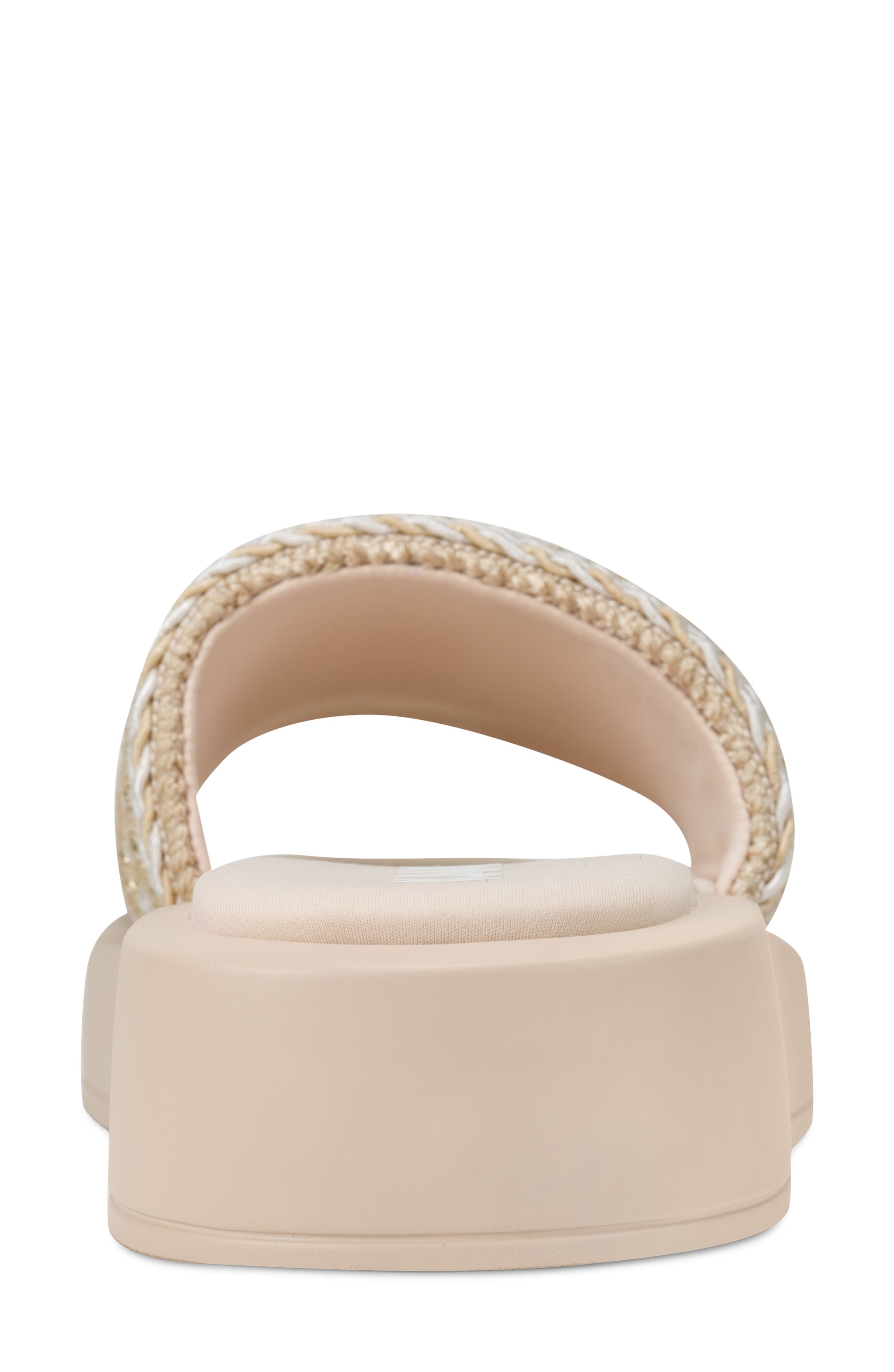 KARL LAGERFELD PARIS Ortley Platform Wedge Slide Sandal, Alternate, color, Natural