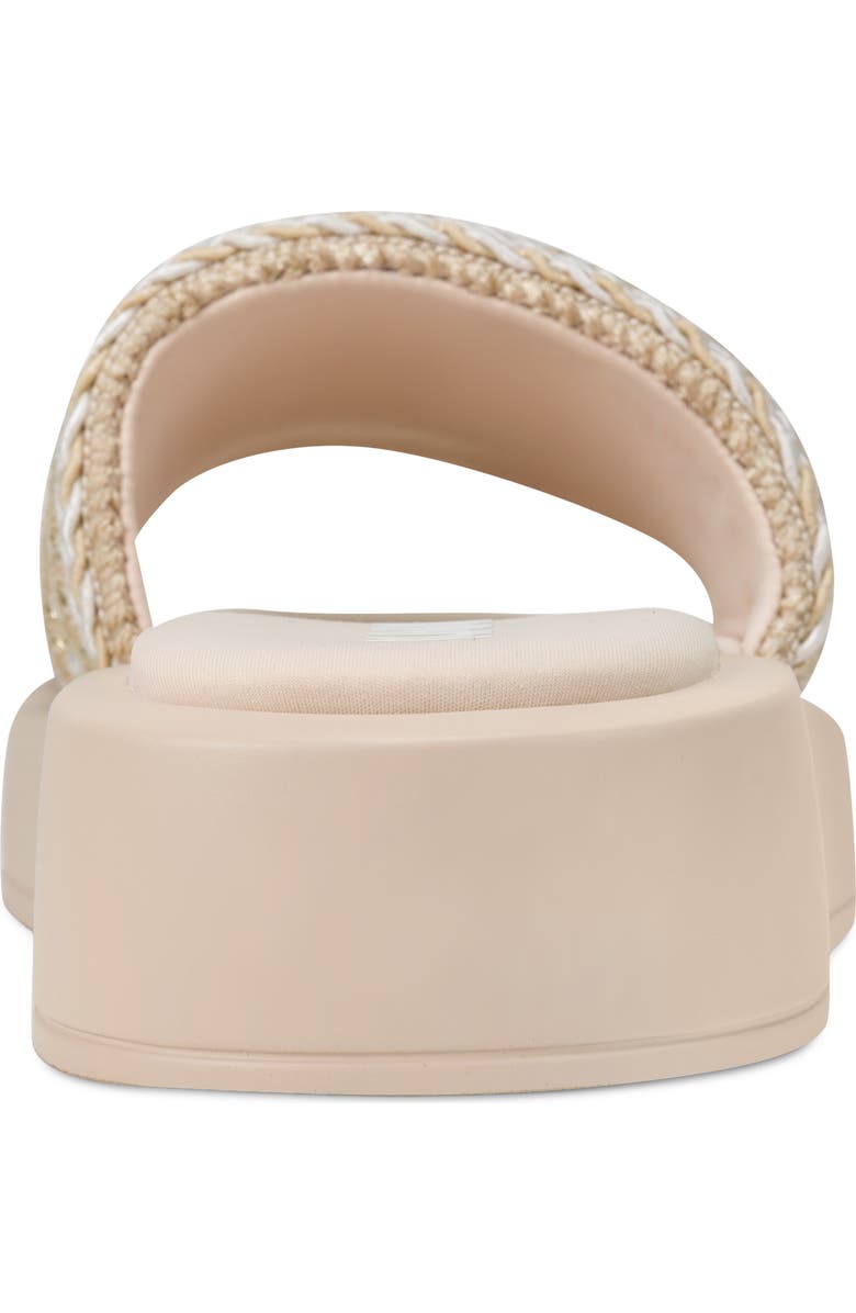 KARL LAGERFELD PARIS Ortley Platform Wedge Slide Sandal, Alternate, color, Natural