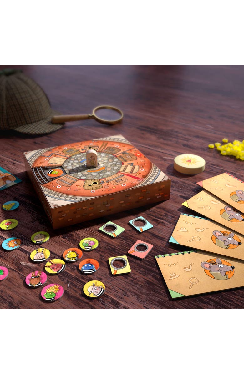 HABA Inspector Mouse The Great Escape - Detective Board Games for Family Night, Cooperative Memory Games for Ages 5+, Includes 3D Playing Board, Alternate, color, Yellow Multi