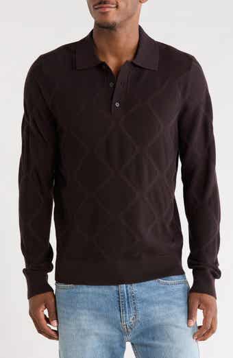 Argyle Merino Wool Polo