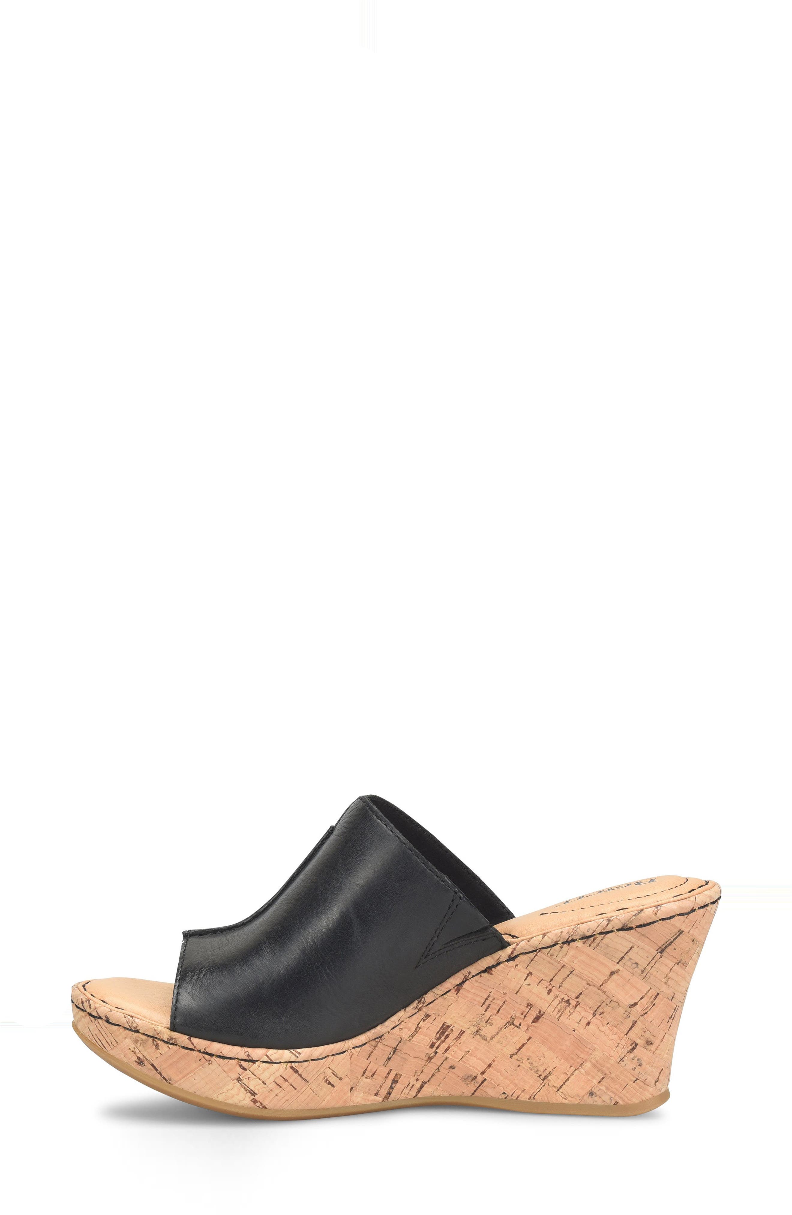 Børn Wedge Slide Sandal, Alternate, color, Black