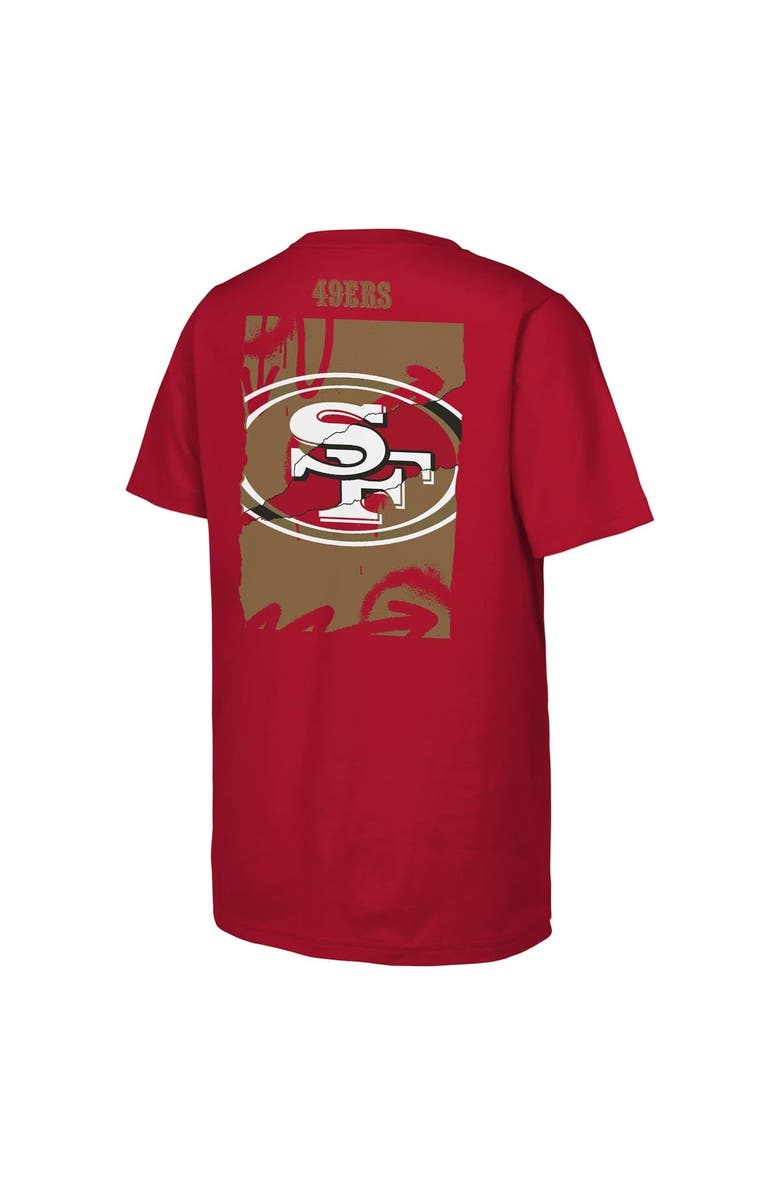 Outerstuff Youth Outerstuff Scarlet San Francisco 49ers Posterize T-Shirt, Alternate, color,