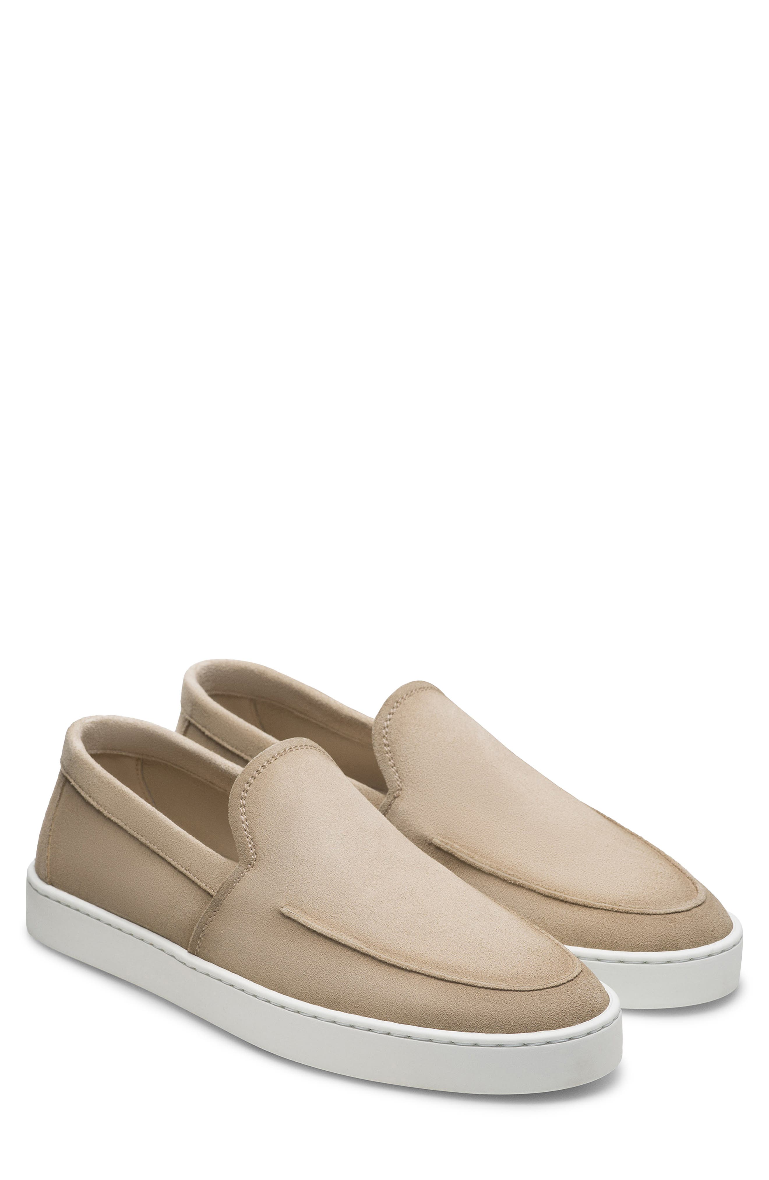 Magnanni Lawford Venetian Loafer Sneaker, Main, color, Tierra Suede