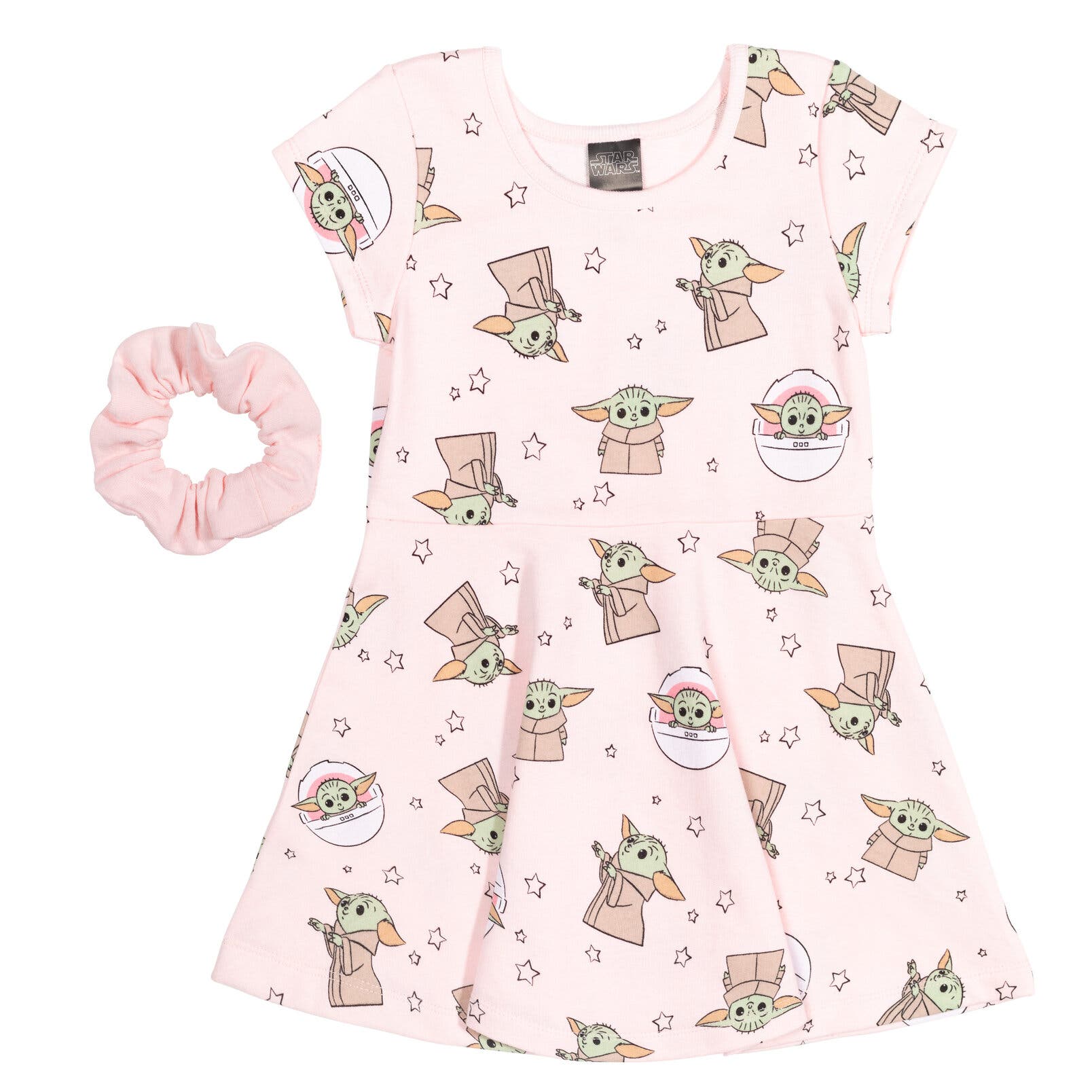 Star Wars Short Sleeve Skater Dress in Pink 