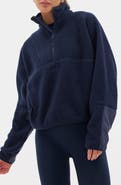 Halfdays Pieper Water Repellent Recycled Polyester Fleece Quarter Zip Top