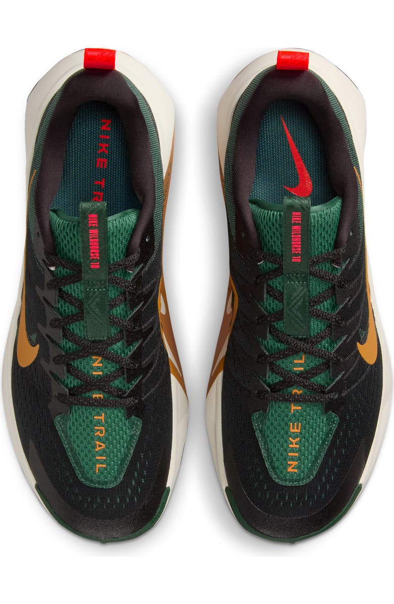 Nike ReactX Wildhorse 10 Trail Running Shoe, Alternate, color, Black/ Bright Crimson